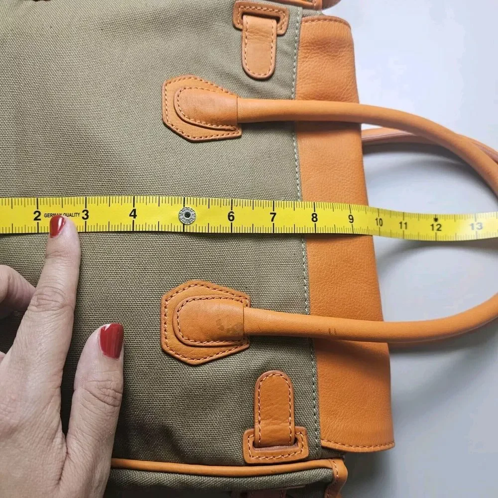 Sam Edelman Sylvia Purse Handbag Crossbody Embroidered Beads Leather Orange Boho - Picture 5 of 14